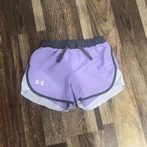 Under Armour Purple Shorts Children Small